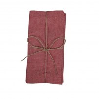 2-er Pack Baumwollservietten-Rot_Beige-45x45 cm-12.00